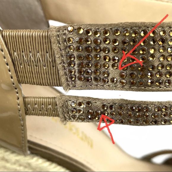 Enzo Angiolini Wedge Sandals Bronze - Picture 16 of 16